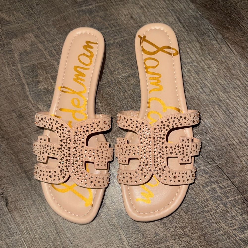 Sam Edelman Blush Studded Slide Sandals